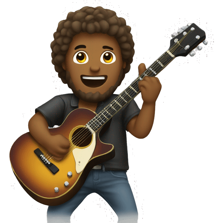 man playing guitar emoji