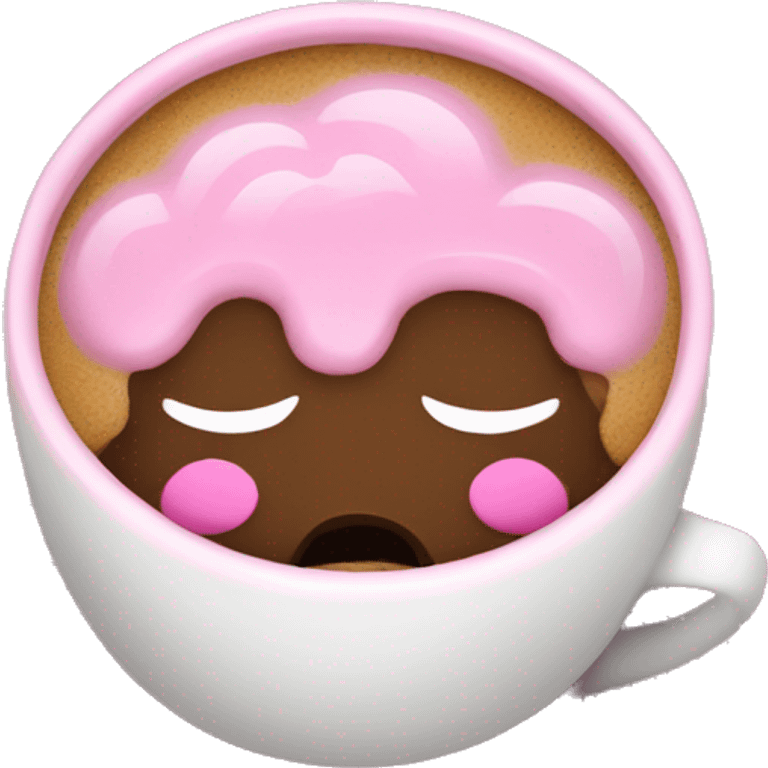 pink coffee emoji