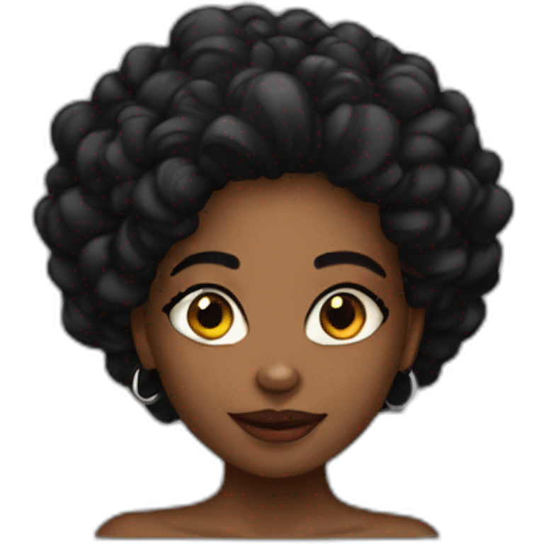 Sexy black girl emoji