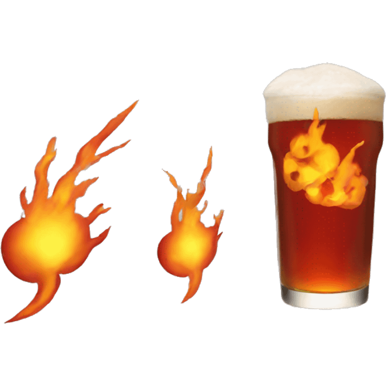 fireball the drink emoji