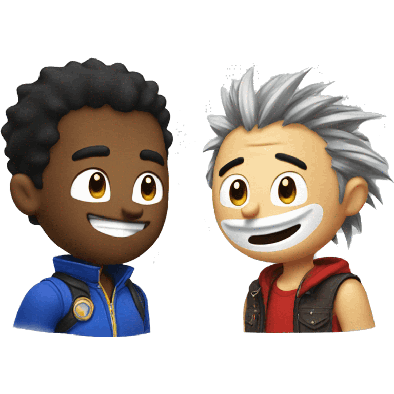 Antony and Sonic are friends emoji