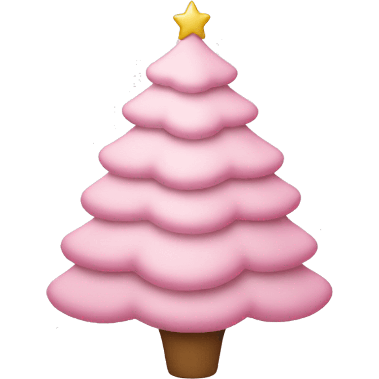 Light pink Christmas tree  emoji