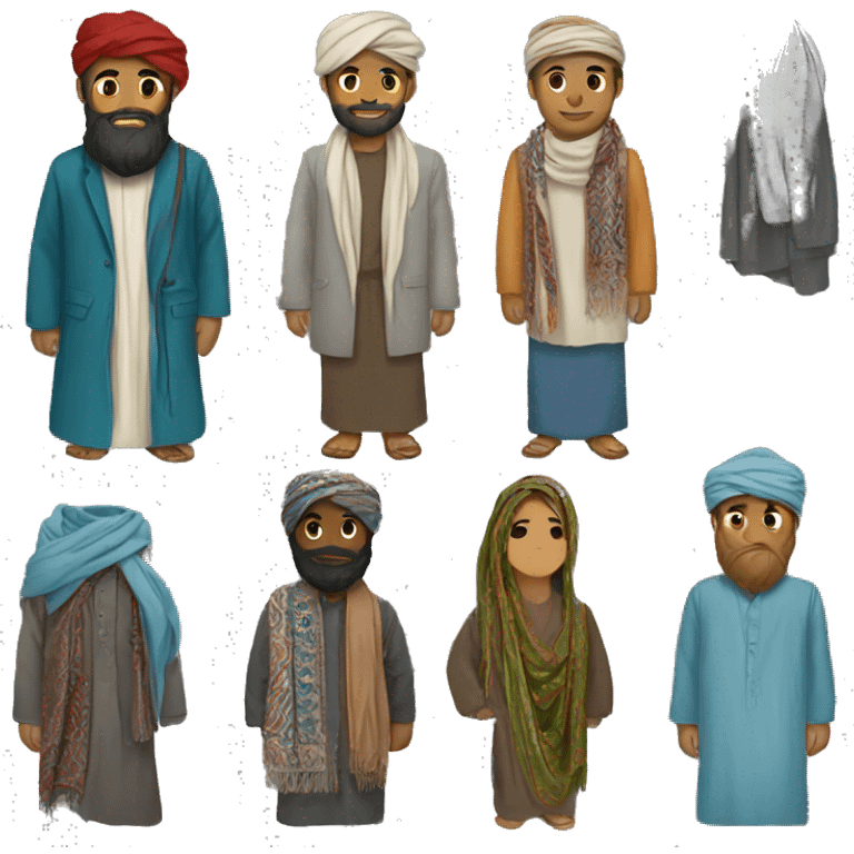 Afghan clothes  emoji