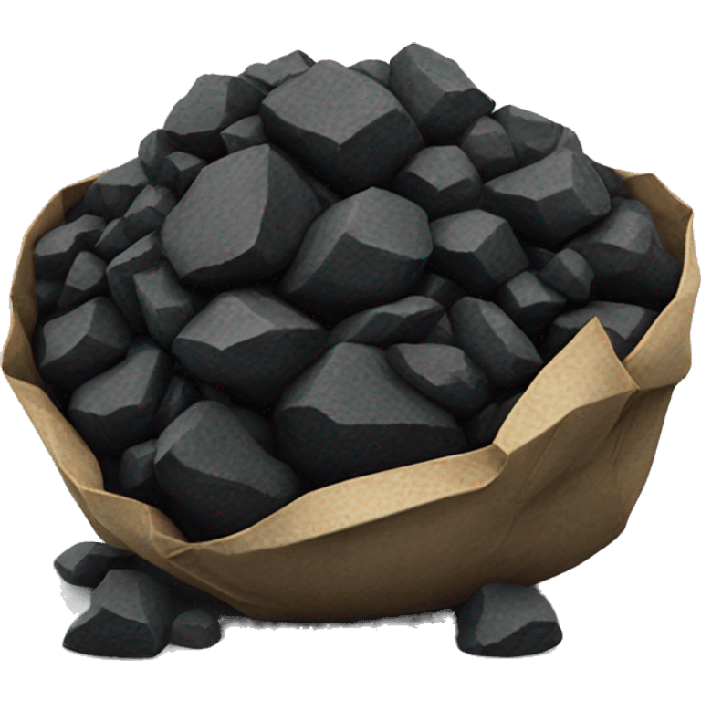 Lump of coal emoji