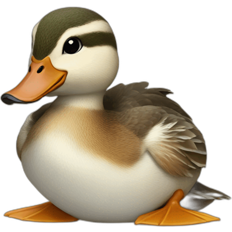 duck having a squirrel head emoji