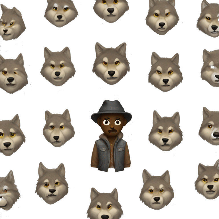 Wolves in clothes emoji