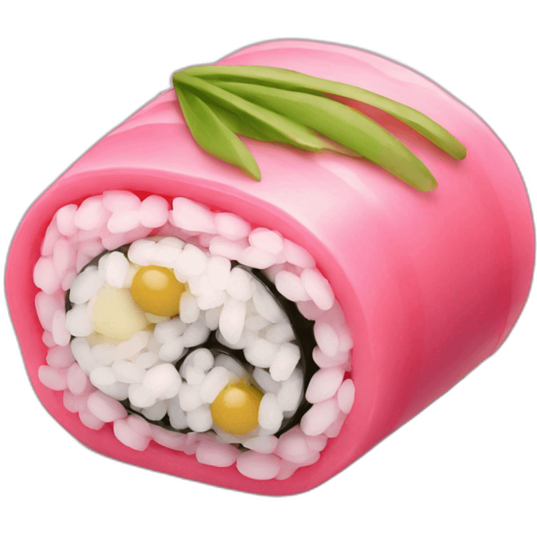 Pink sushi emoji