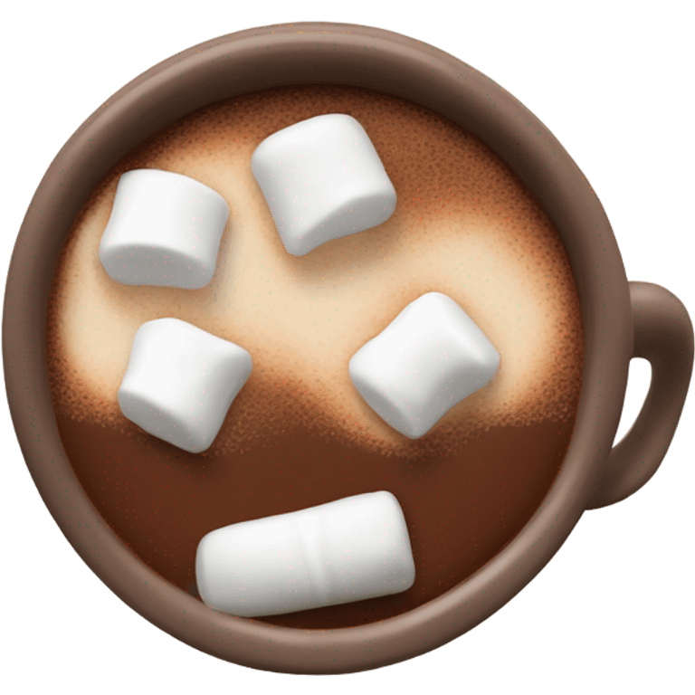 Hot chocolate with marshmallows  emoji