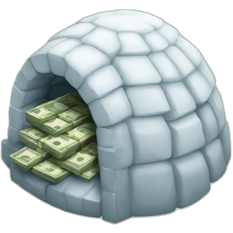 igloo money flying emoji