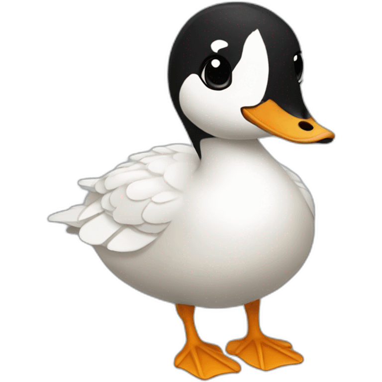 goose keeper white with black hair emoji