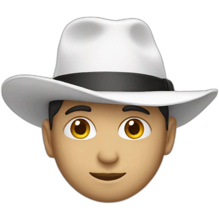 white hat emoji