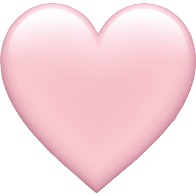 Light pink heart emoji