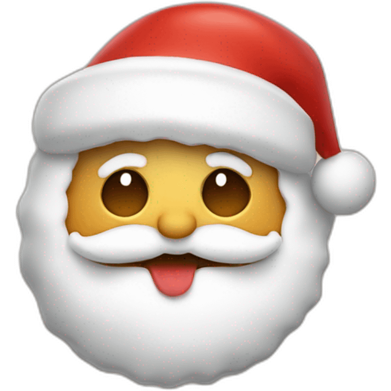 le pere noel mange un biscuit emoji