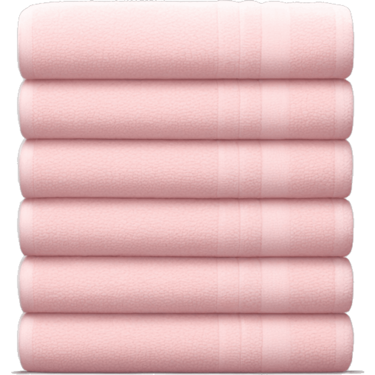 Light pink stacked towels emoji