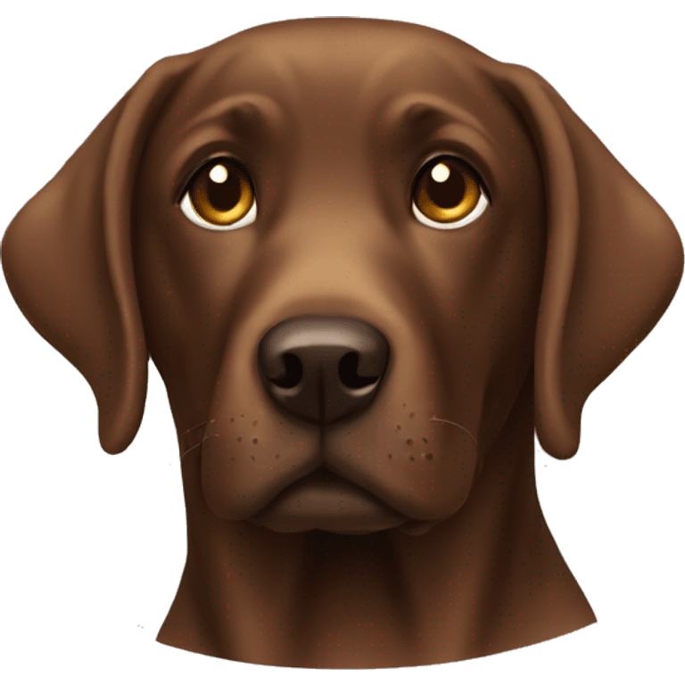 Brown labrador emoji