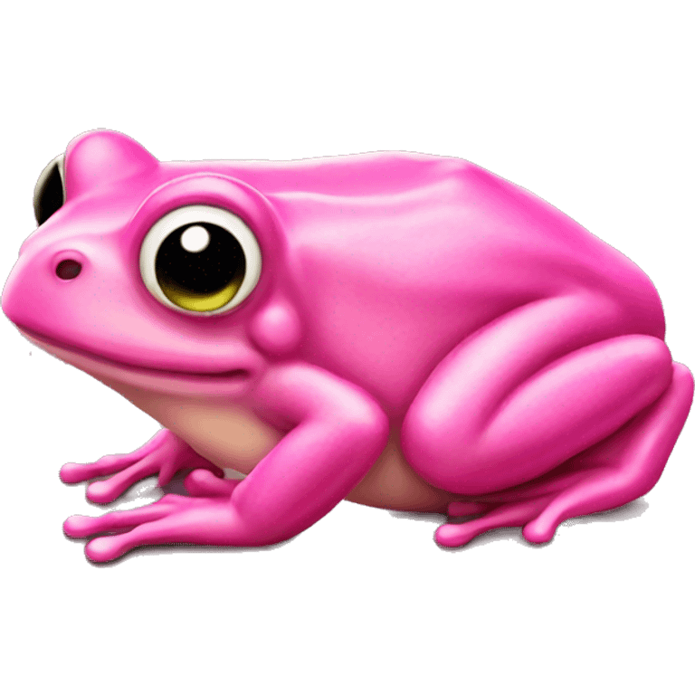 Pink frog  emoji