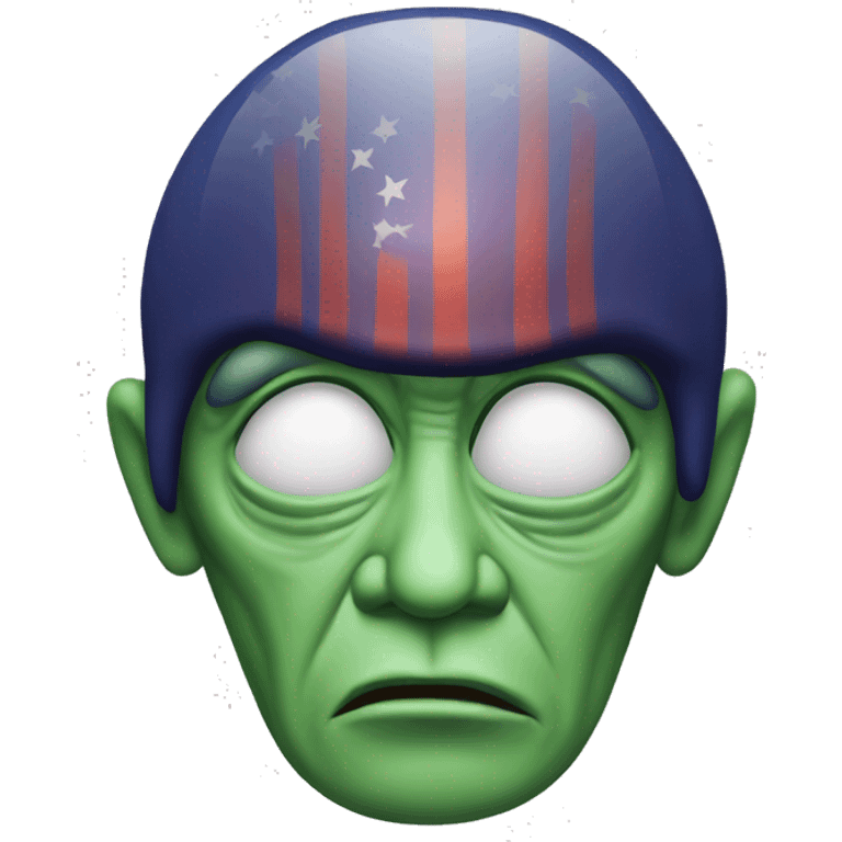 Donald Trump as an Alien emoji