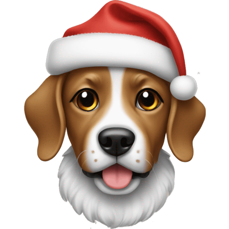 Dog,Christmas  emoji