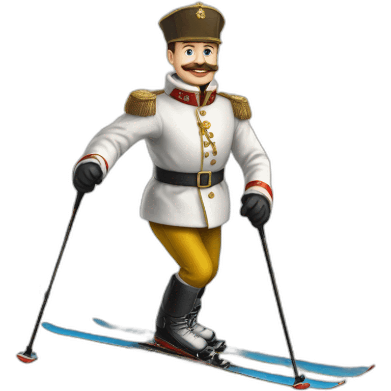 Nicholas II of Russia is  skiing emoji