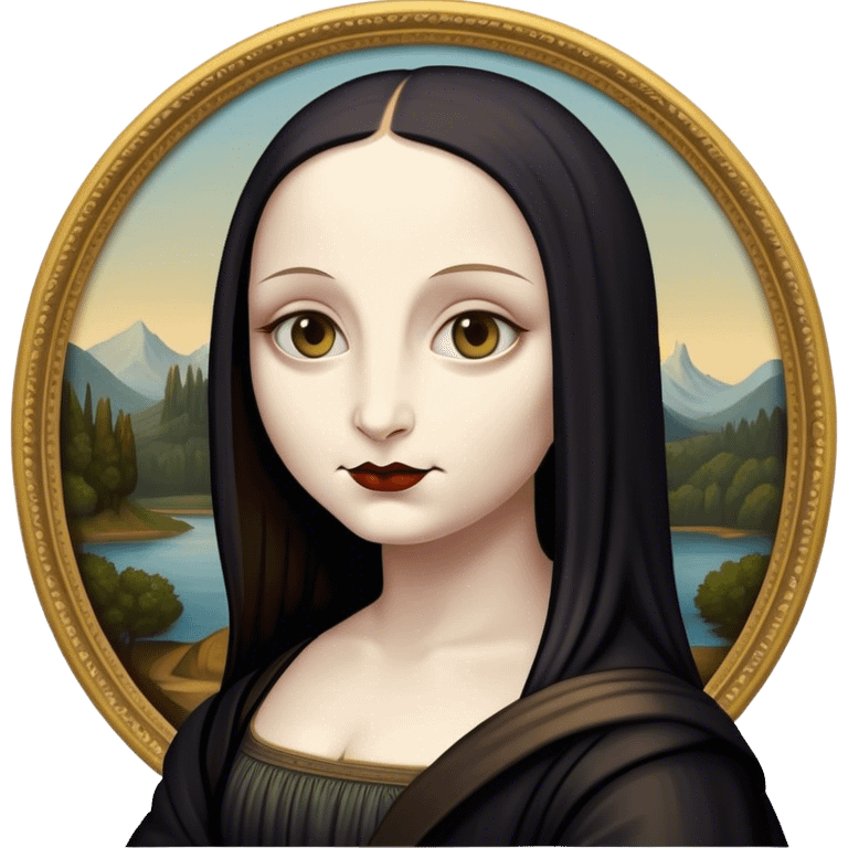 Goth mona lisa emoji