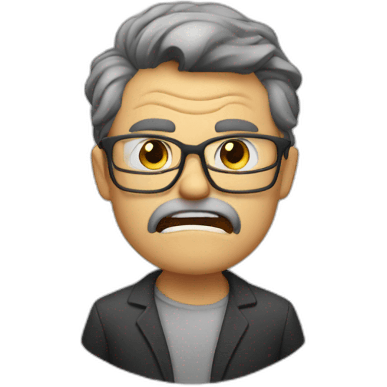 Furious teacher emoji