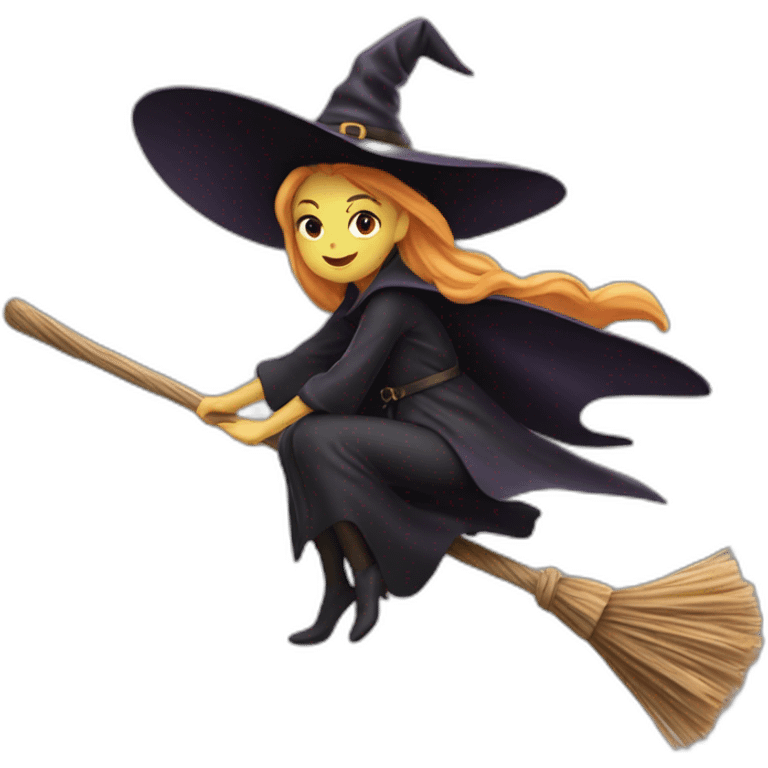 witch-flie— on a broomstick emoji