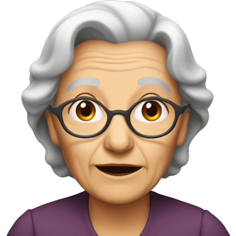 Old woman emoji