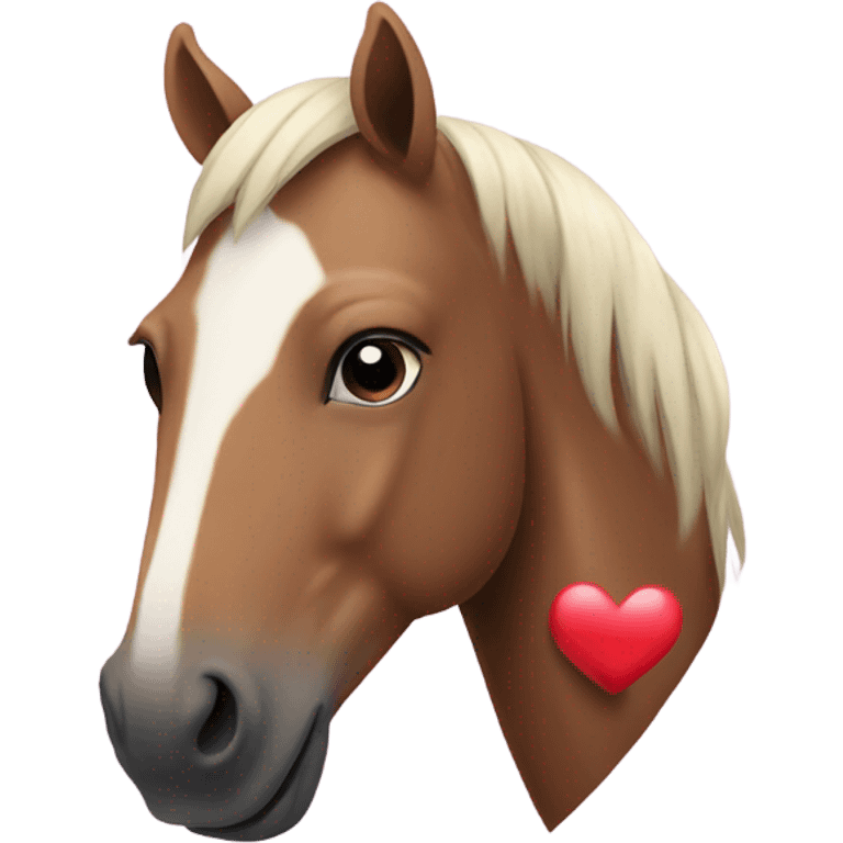 horse with heart emoji