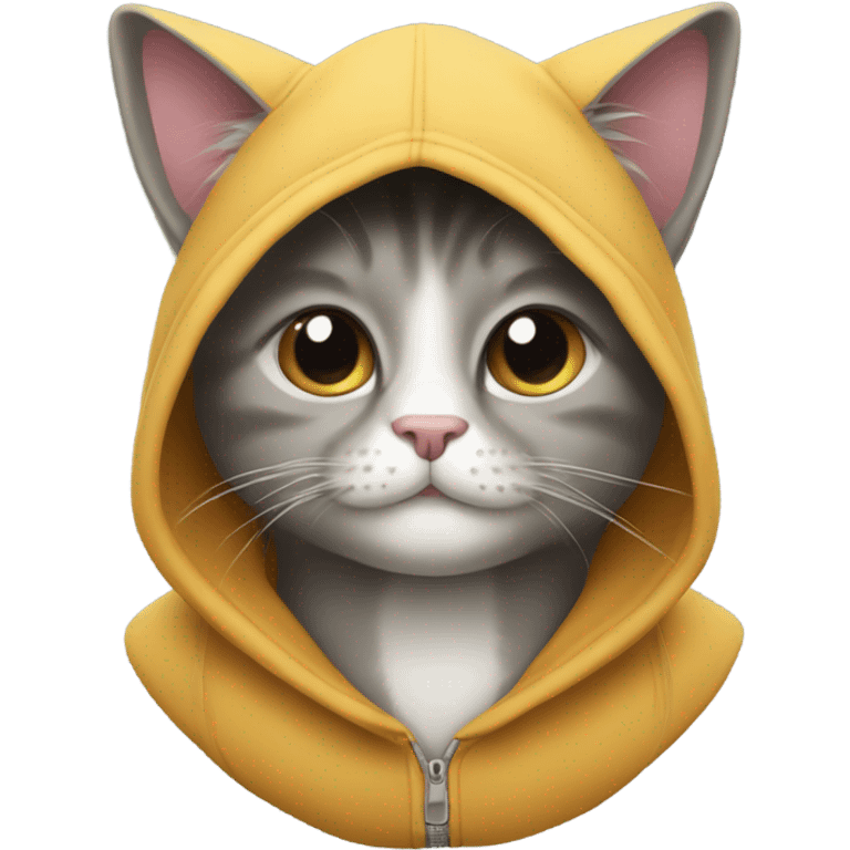 cat with hoodie emoji