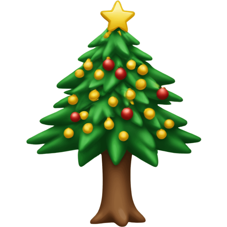 Tannenbaum der aussieht wie eine weedpflanze, geschmückt wie ein Weihnachtsbaum  emoji