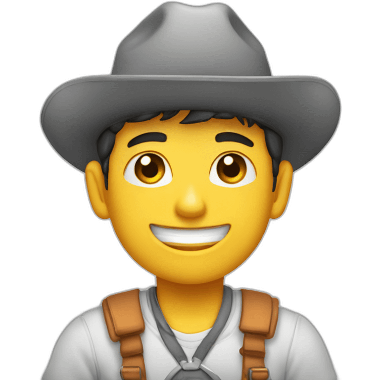 Chico joven con dedo arriba emoji