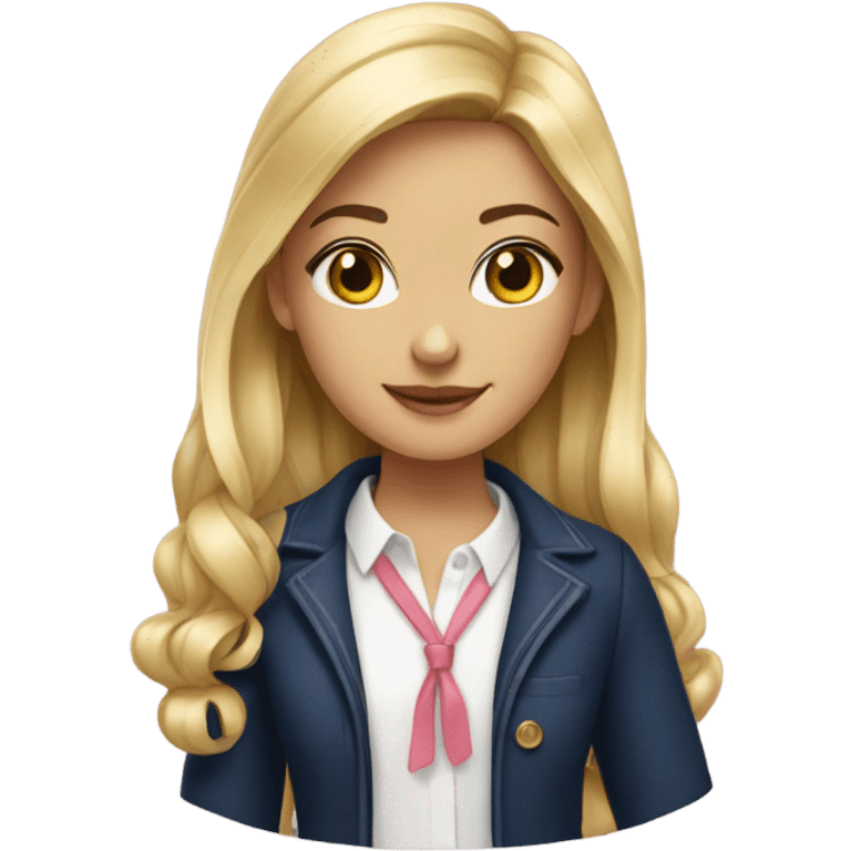 Preppy girl emoji