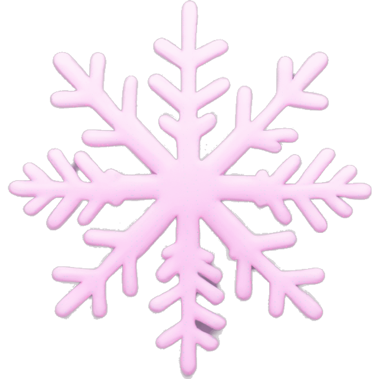 pastel pink snowflake  emoji