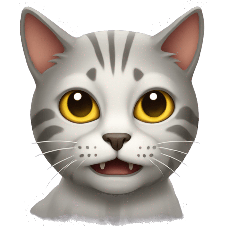 Scary cat emoji