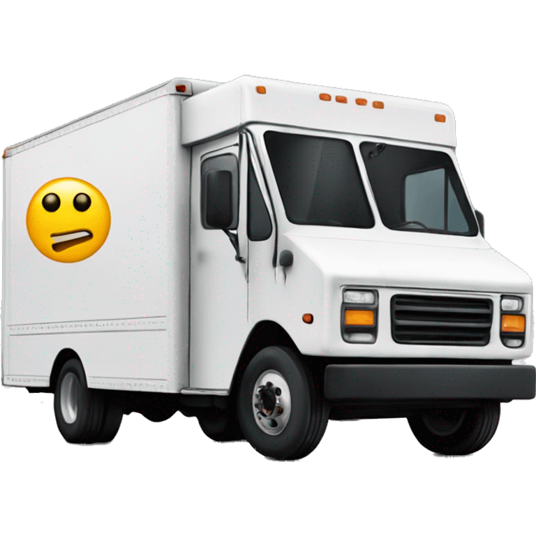 Boxtruck with letters "PGS” on the side emoji