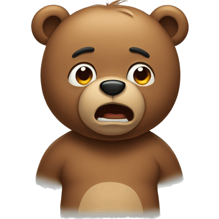 crying bear emoji