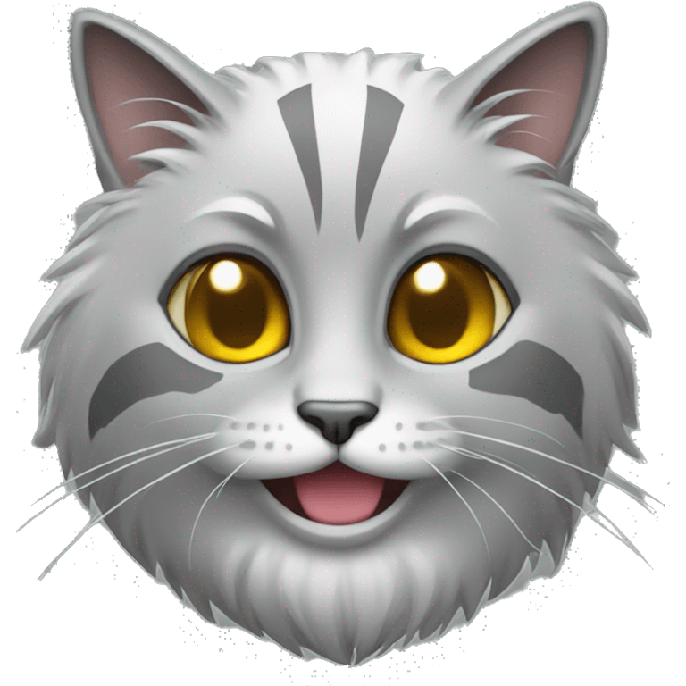 Gray crypto cat emoji