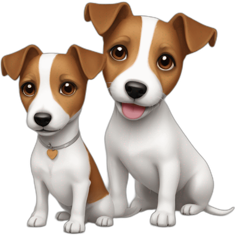 jack russell couple emoji