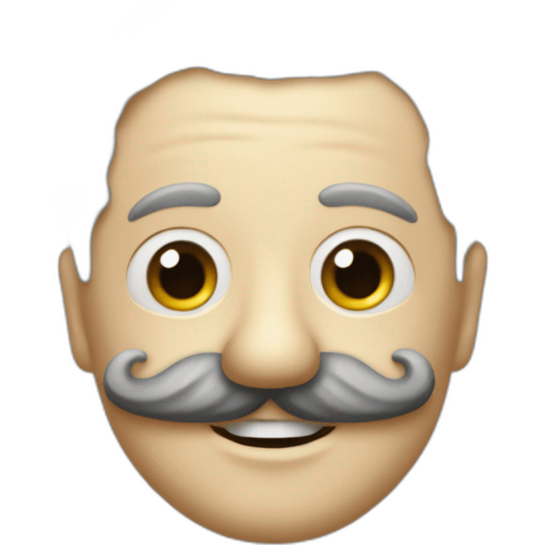 Adolf avec moustache Charlie chaplin emoji