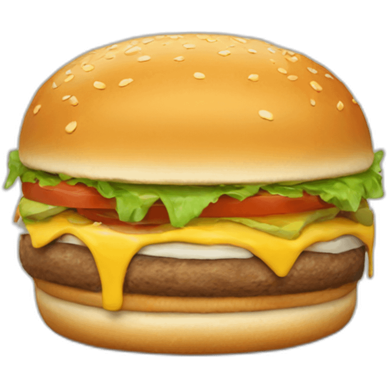 Un burger de chat emoji