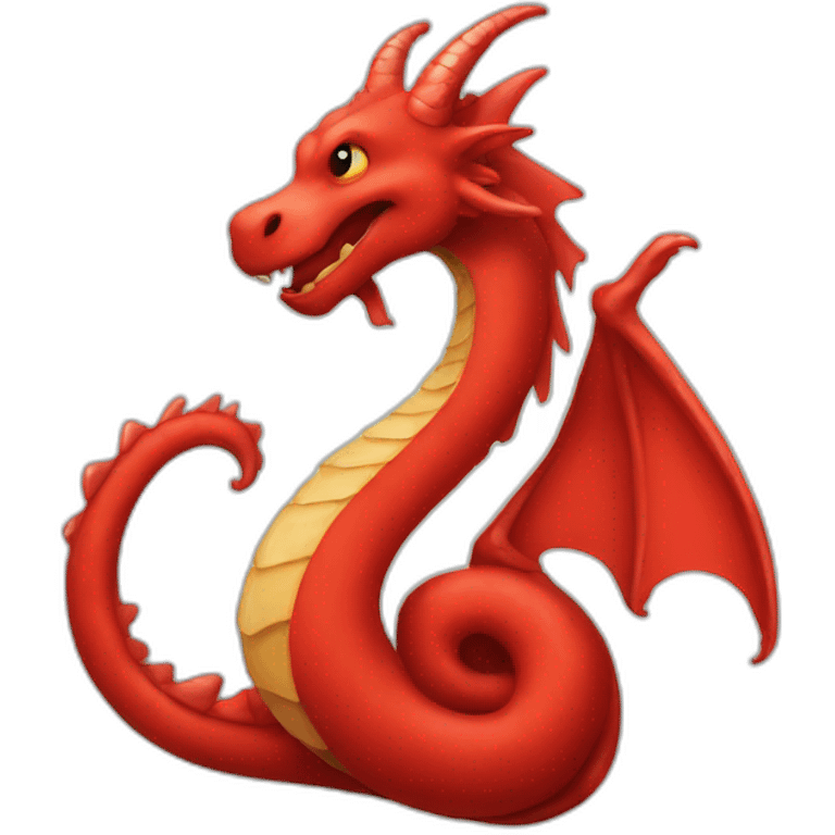 red ampersand dragon emoji