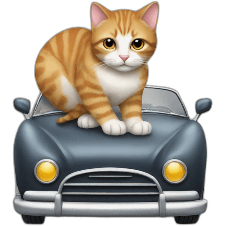 cat on car emoji