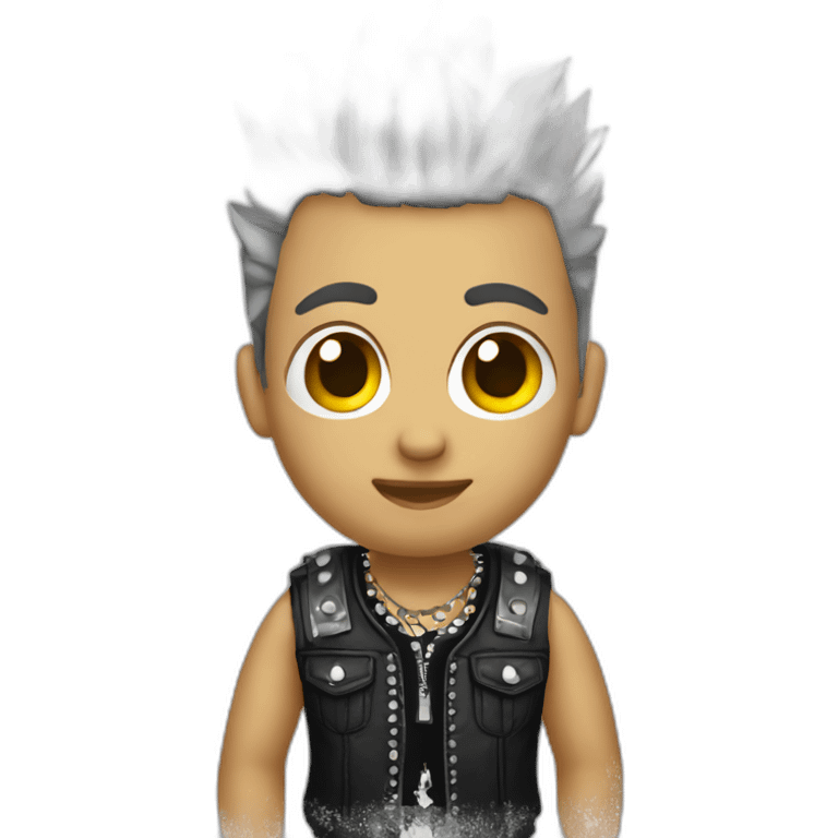 Punk chico cresta emoji