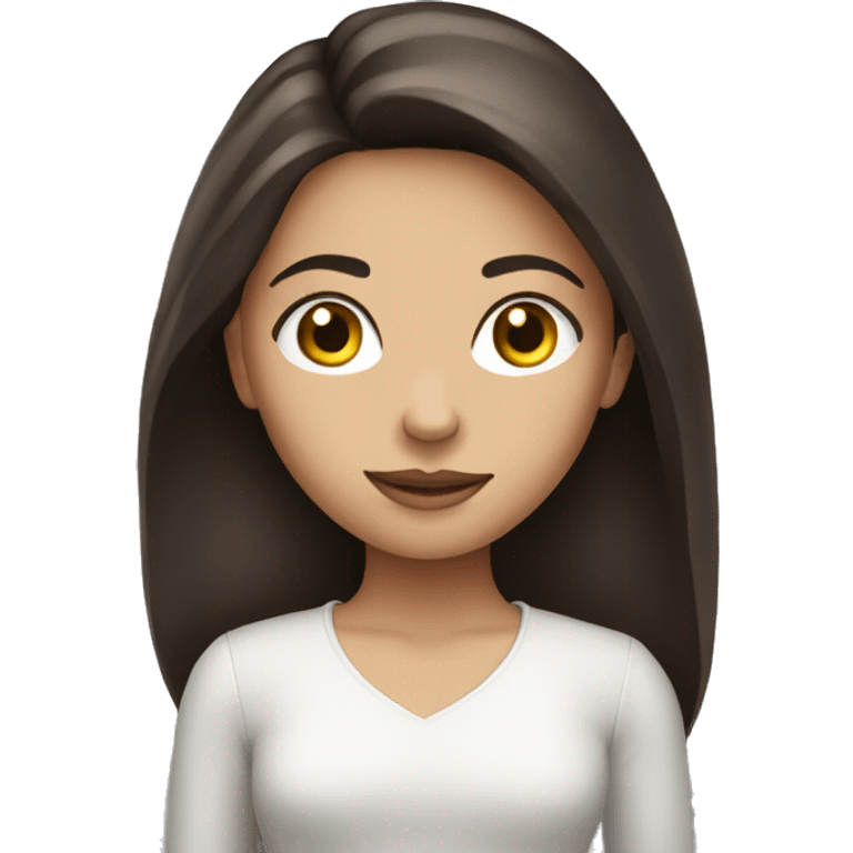 pretty brunette girl emoji