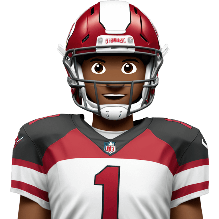 kyler murray wearing #1 cardinals jersey  emoji