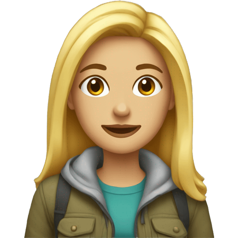 Femme freelance digital nomad emoji