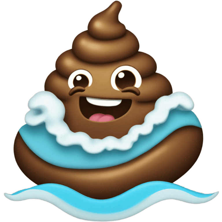 poop with sea emoji