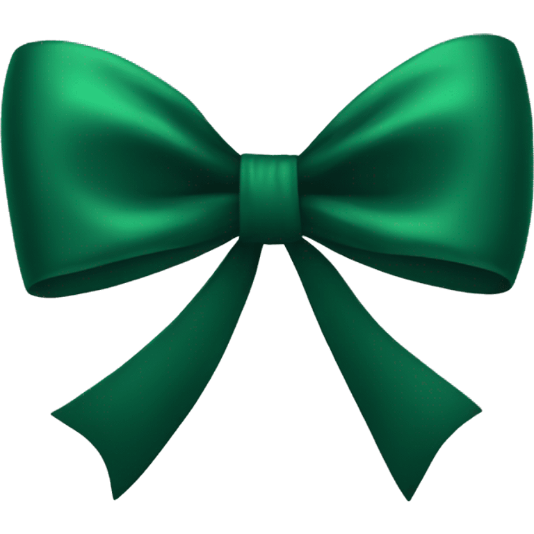 dark green bow emoji