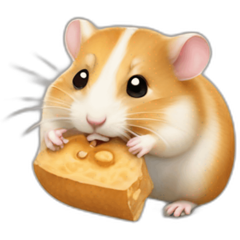 Hamster eating peanut emoji