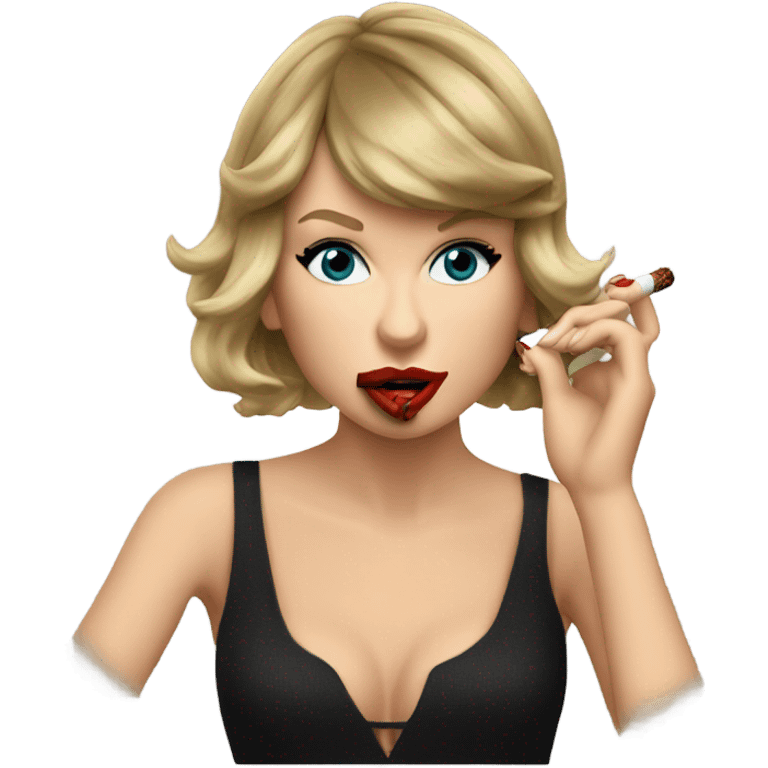 Taylor swift smoking cigar emoji